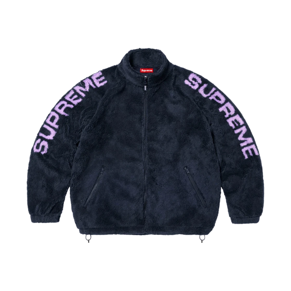 Supreme Supreme Shoulder Logo Fleece Jacket Navy - 25SS · L