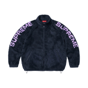 Supreme Shoulder Logo Fleece Jacket Navy - 25SS
