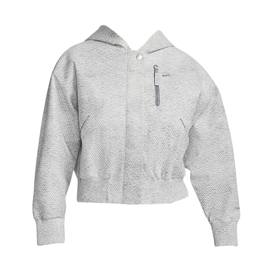 (W) 나이키 포워드 봄버 자켓 스모크 그레이 헤더 - 아시아((W) Nike Forward Bomber Jacket Smoke Grey Heather - Asia) - 1
