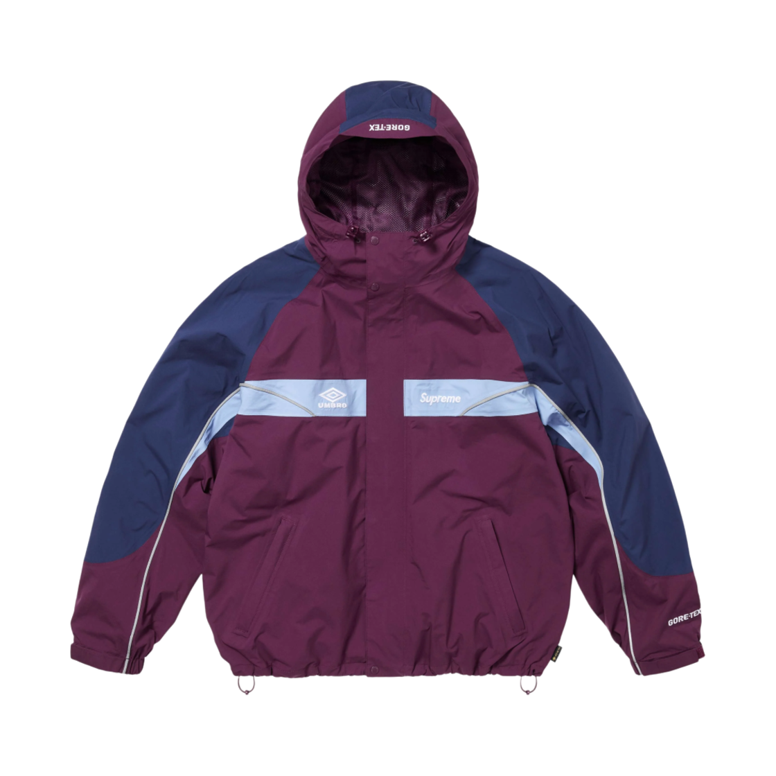 슈프림 x 엄브로 고어텍스 후드 자켓 다크 퍼플 - 25SS(Supreme x Umbro Gore-Tex Hooded Jacket Dark Purple - 25SS)