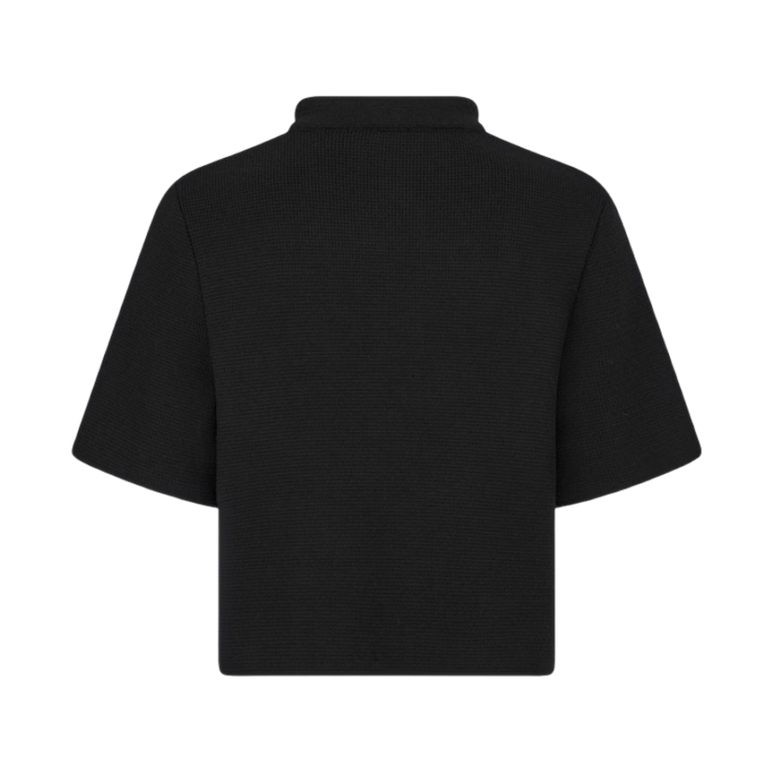 (W) 디올 크롭 자켓 버진 울 니트 블랙((W) Dior Cropped Jacket Virgin Wool Knit Black) - 2