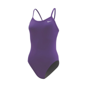 (W) Nike Swim Answer Solid Racer Back Swimsuit Wild Berry