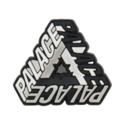 Palace P3 Pin Badge Grey Black - 24FW