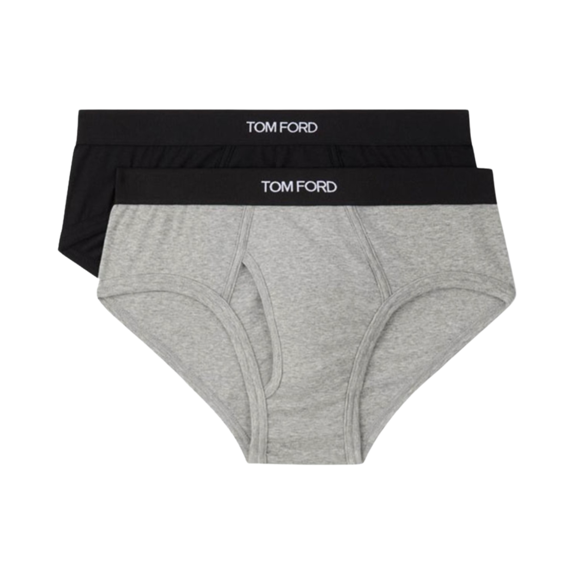 톰포드 코튼 브리프 블랙 그레이 (2개입)(Tom Ford Cotton Briefs Black Grey (2 Pack))