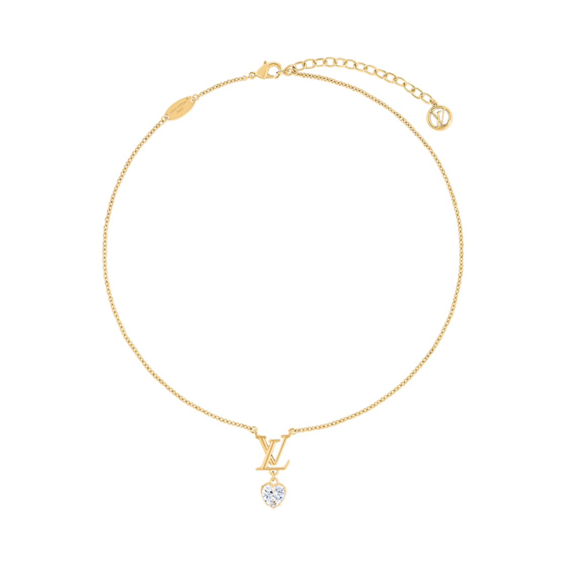 M02387 Louis Vuitton LV Iconic Heart Necklace Gold