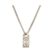 Chanel Necklace Metal Strass & Gold Crystal