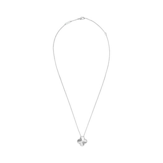 VCARP9XG00 (W) Van Cleef & Arpels Vintage Alhambra Pendant Guilloche White Gold
