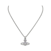 Vivienne Westwood Mayfair Bas Relief Pendant Silver Violet