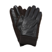 Customellow Leather Gloves Brown