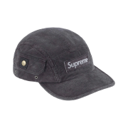 Supreme Corduroy Pocket Camp Cap Black - 24SS