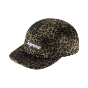 Supreme Leopard Velvet Camp Cap Olive - 24SS