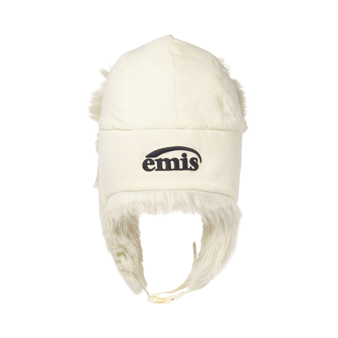 이미스 코듀로이 퍼 이어플랩 캡 아이보리(Emis Corduroy Fur Earflap Cap Ivory) - 3