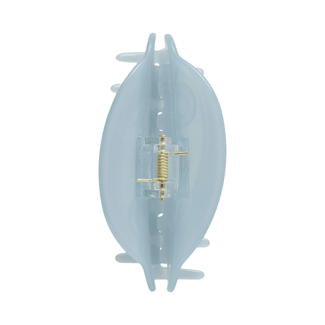 (W) 이미스 로고 헤어 클로 클립 블루((W) Emis Logo Hair Claw Clip Blue) - 3