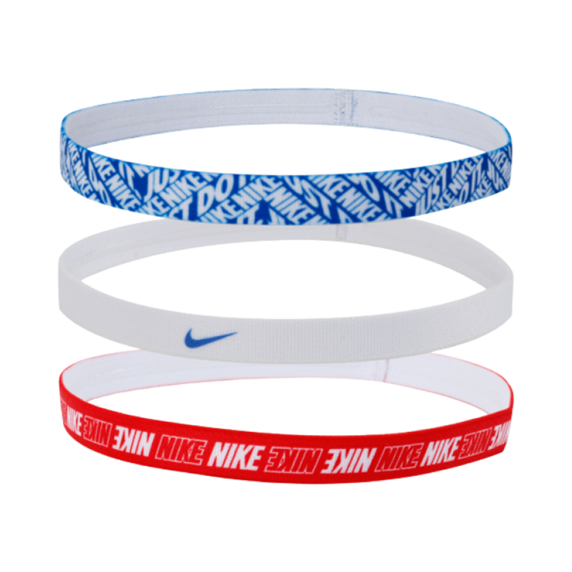 AC9728-495 Nike Elastic Printed Headband Multicolor (3 Pack)