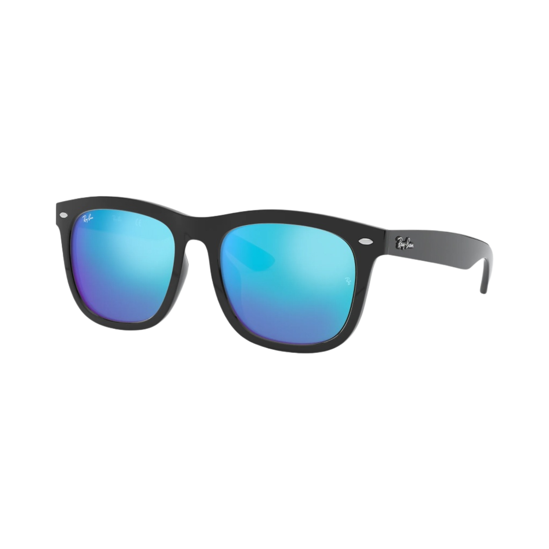 레이밴 4260D 글로스 블랙 프레임 블루 미러 렌즈 로우 브릿지 핏(Ray-Ban 4260D Gloss Black Frame Blue Mirror Lenses Low Bredge Fit) - 2