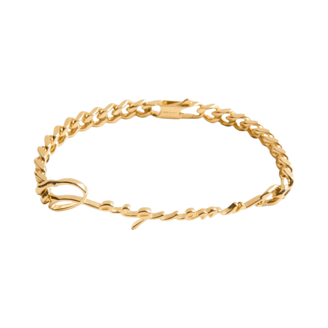 223JW332-5845-280 Jacquemus La Gourmette Jacquemus Signature Logo Chain Bracelet Gold