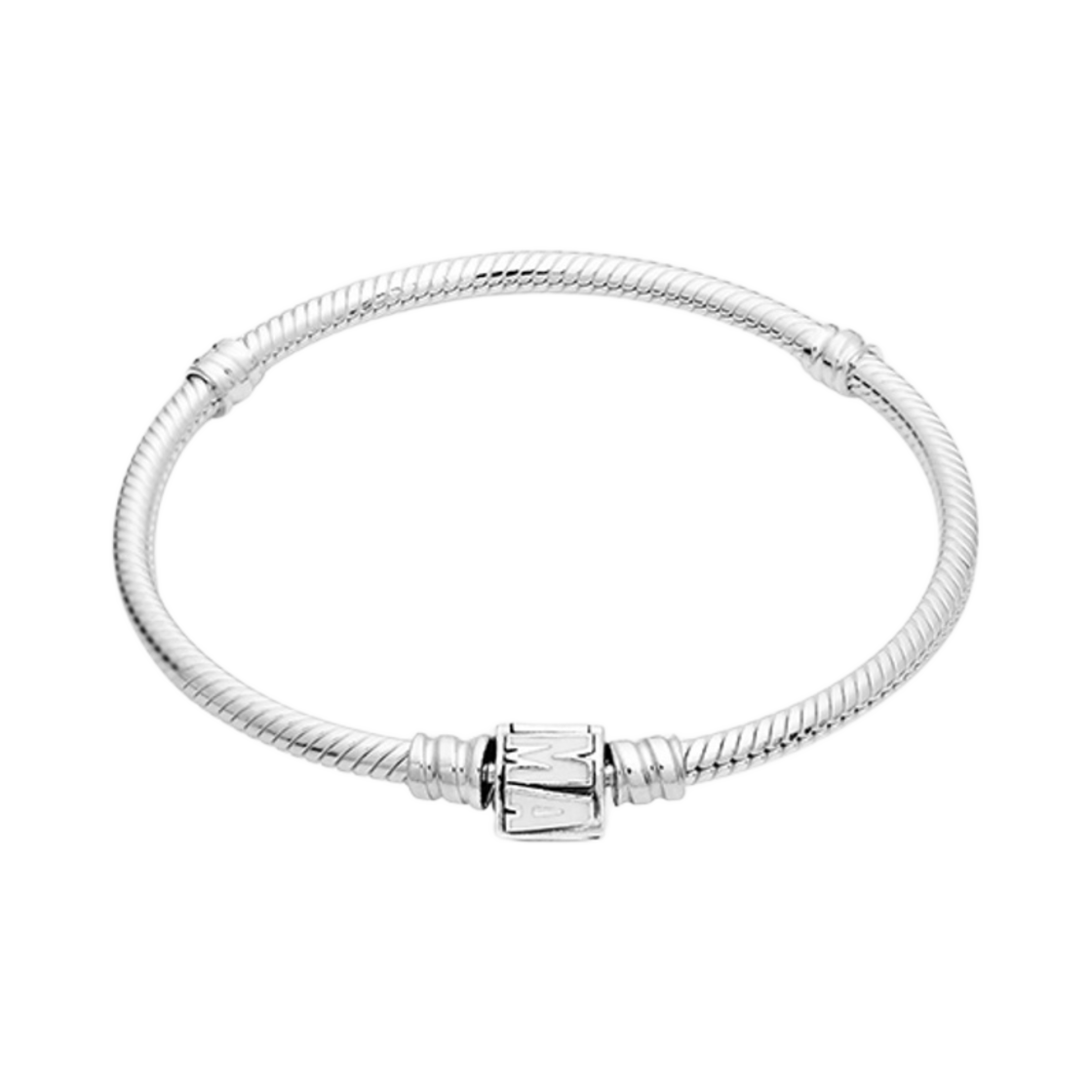 판도라 모먼트 마블 로고 클래스프 스네이크 체인 브레이슬릿 스털링 실버 화이트(Pandora Moments Marvel Logo Clasp Snake Chain Bracelet Sterling Silver White)