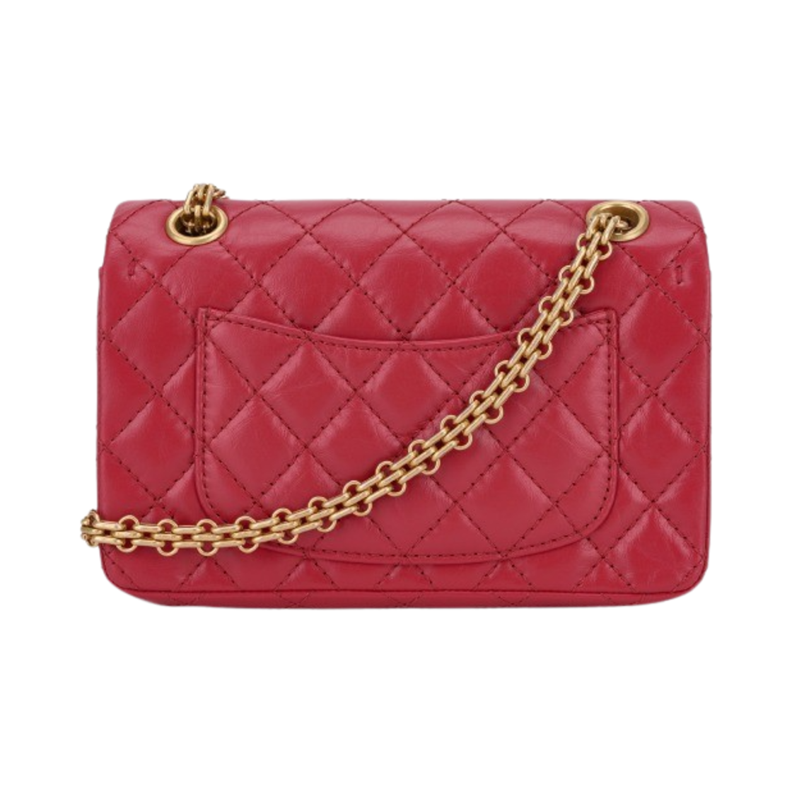 샤넬 2.55 미니 핸드백 빈티지 카프스킨 & 골드 메탈 레드(Chanel Mini 2.55 Handbag Aged Calfskin & Gold Red) - 2