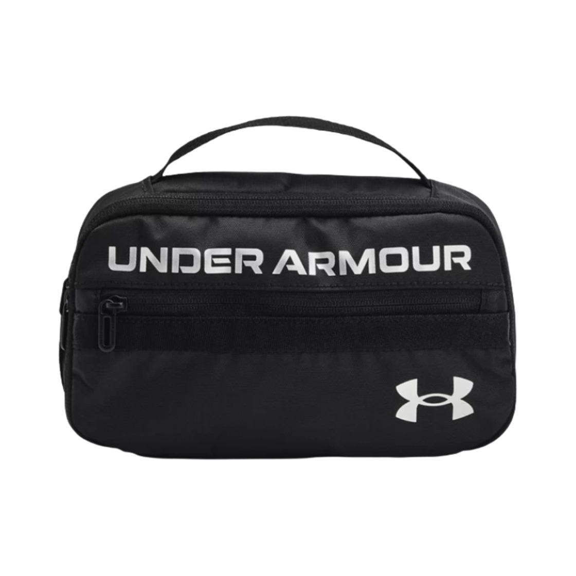 언더아머 UA 컨테인 트래블 키트 블랙 메탈릭 실버(Under Armour UA Contain Travel Kit Black Metallic Silver)