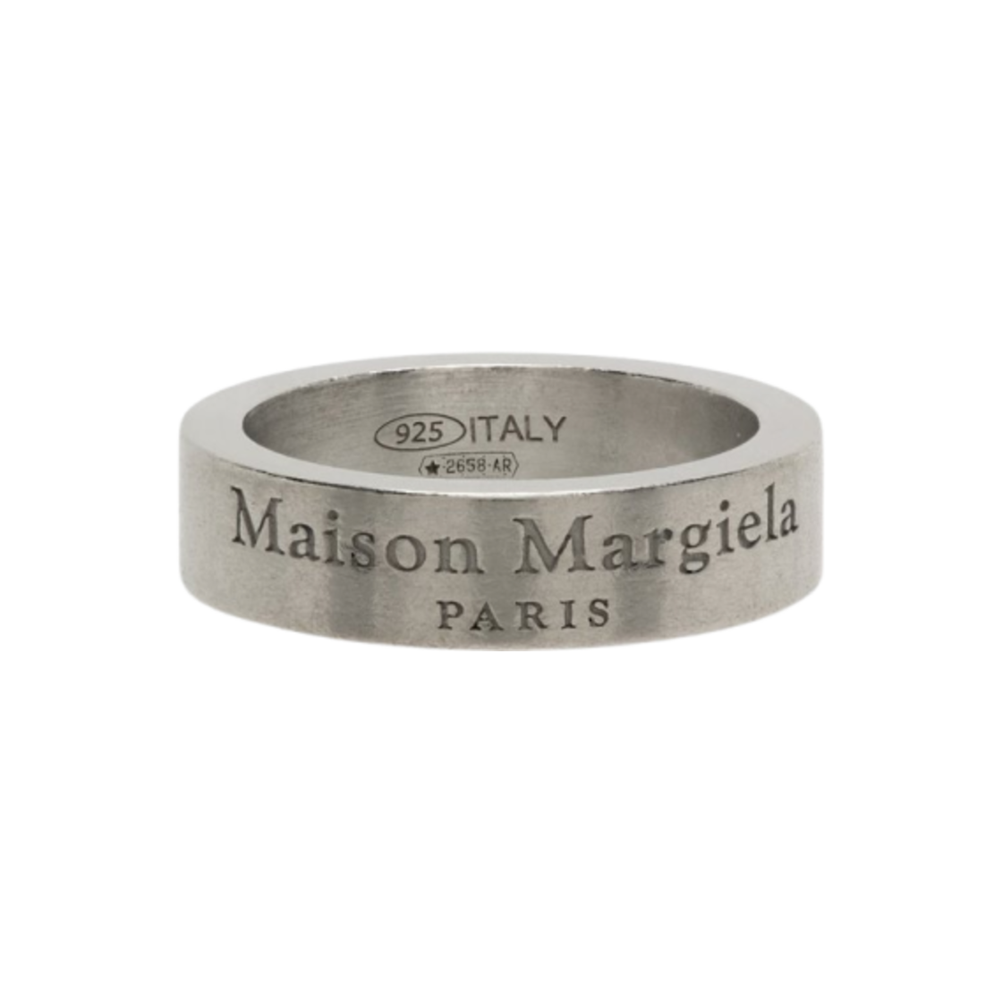 메종 마르지엘라 5mm 로고 링 실버(Maison Margiela 5mm Logo Ring Silver)