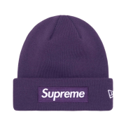 Supreme New Era Box Logo Beanie Dark Purple - 23FW