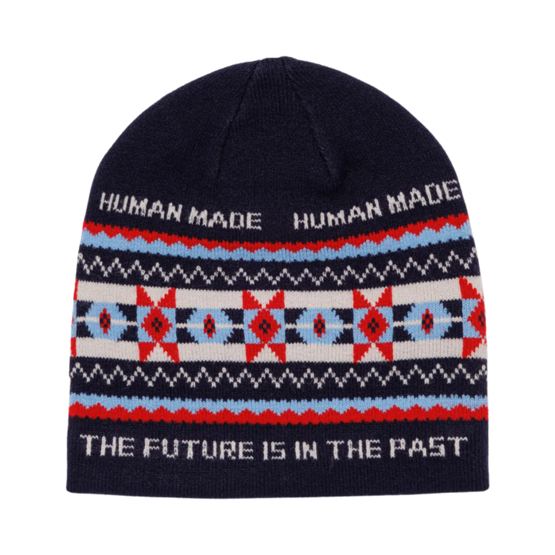 휴먼 메이드 자카드 비니 네이비 | Human Made | KREAM