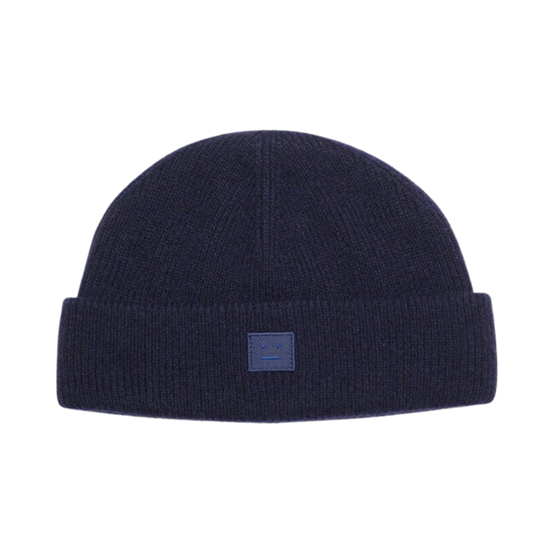 C40134-BG3 Acne Studios Ribbed Beanie Hat Navy
