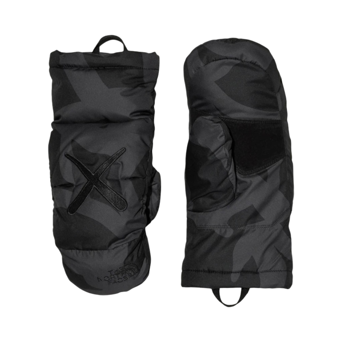 노스페이스 x 카우스 눕시 미트 블랙 프린트 - 22FW(The North Face x Kaws Nuptse Mitt Black Print - 22FW) - 1