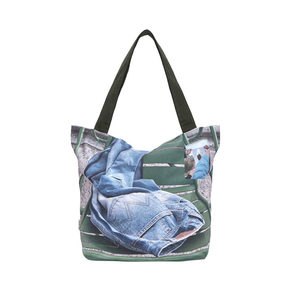 마뗑킴 포토그래피 빅 에코백 그린(Matin Kim Photography Big Eco Bag Green) - 1