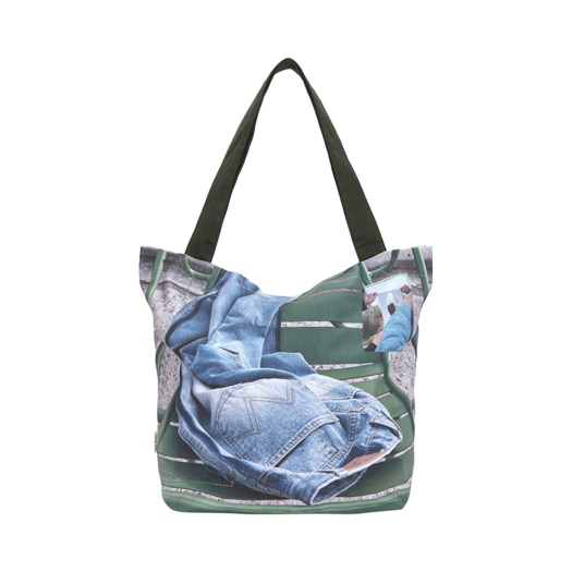 마뗑킴 포토그래피 빅 에코백 블루 | Matin Kim | KREAM