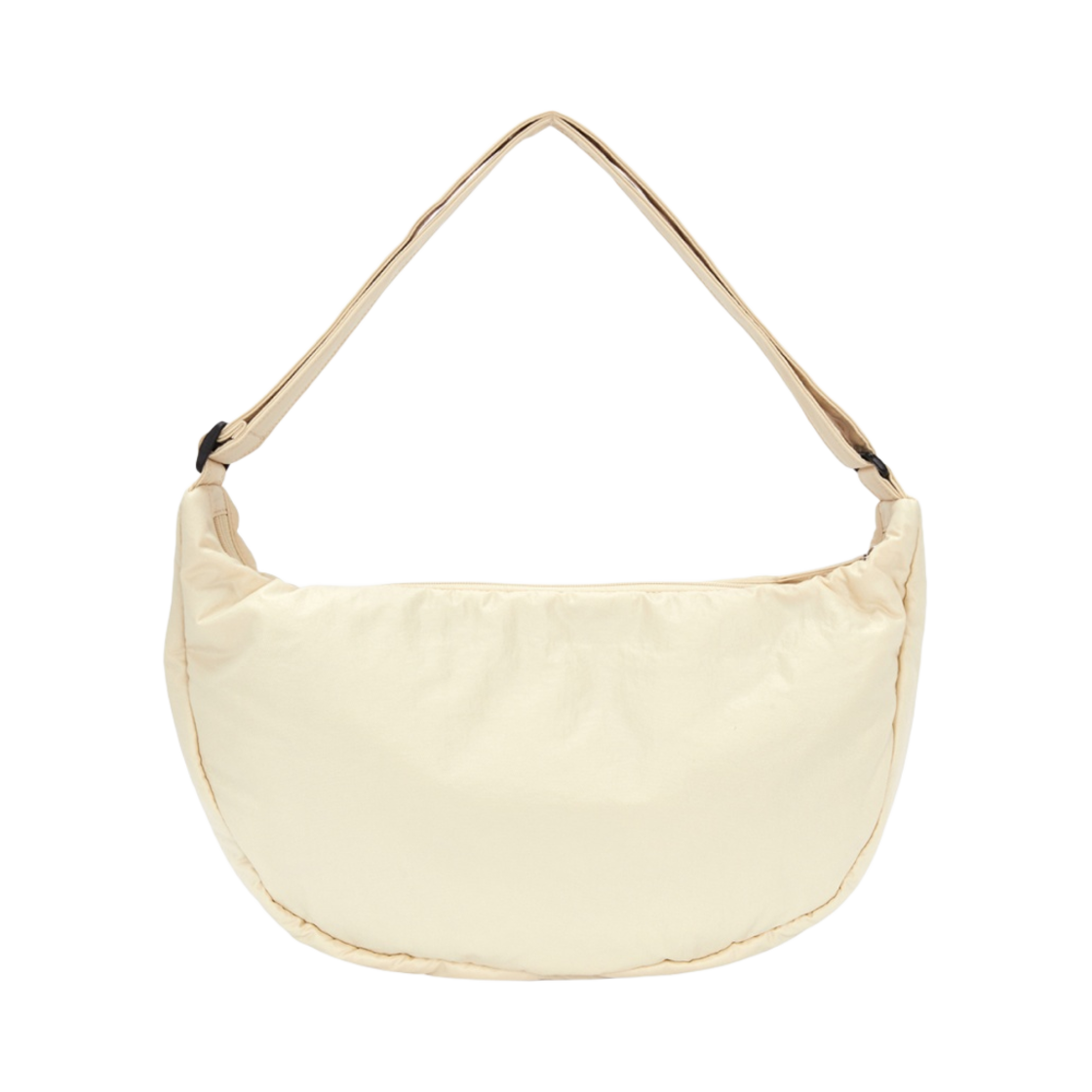 마뗑킴 글로시 패브릭 라운드 크로스백 베이지(Matin Kim Glossy Fabric Round Cross Bag Beige) - 2