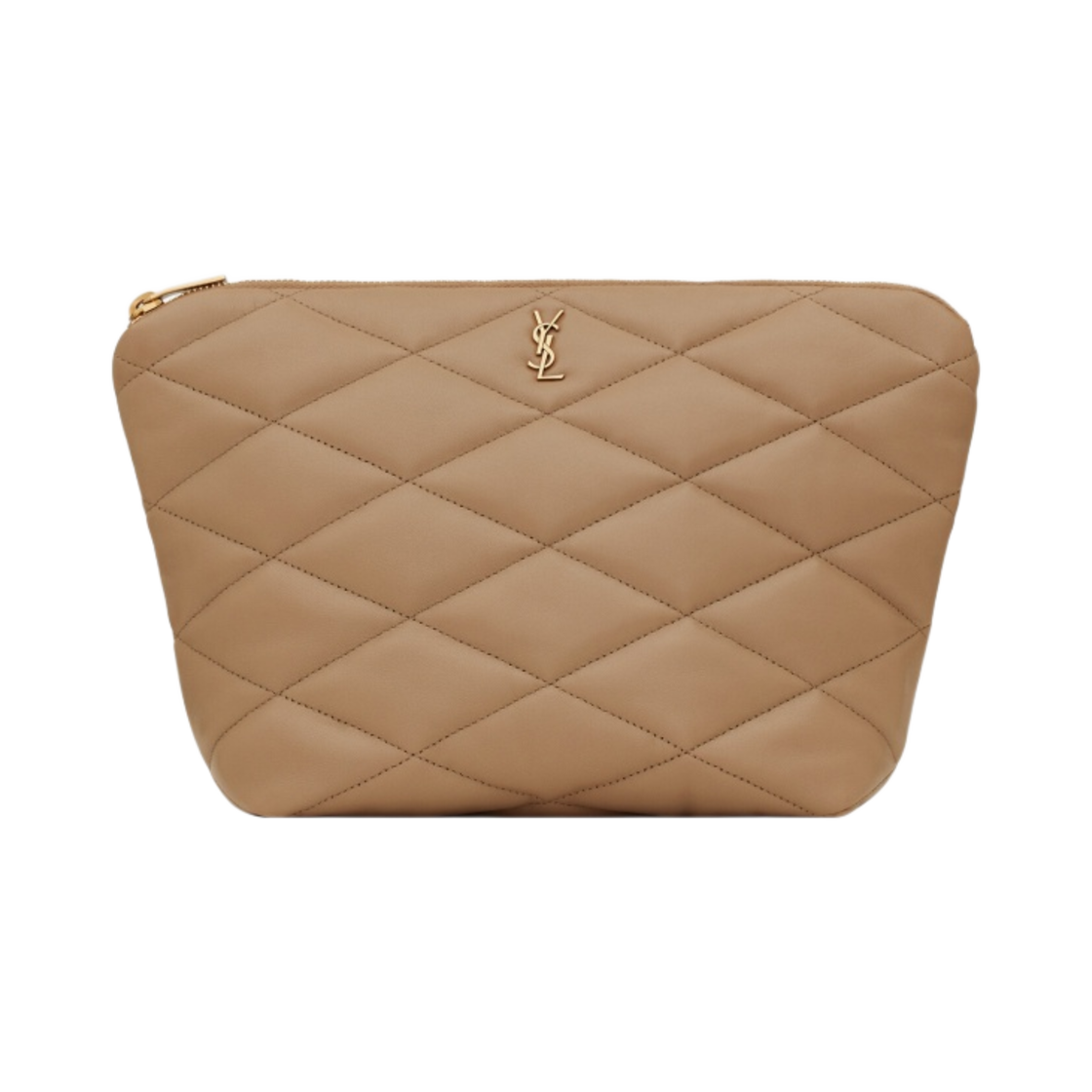 생로랑 퀼티드 램스킨 세이드 파우치 토프(Saint Laurent Sade Pouch in Quilted Lambskin Taupe) - 1
