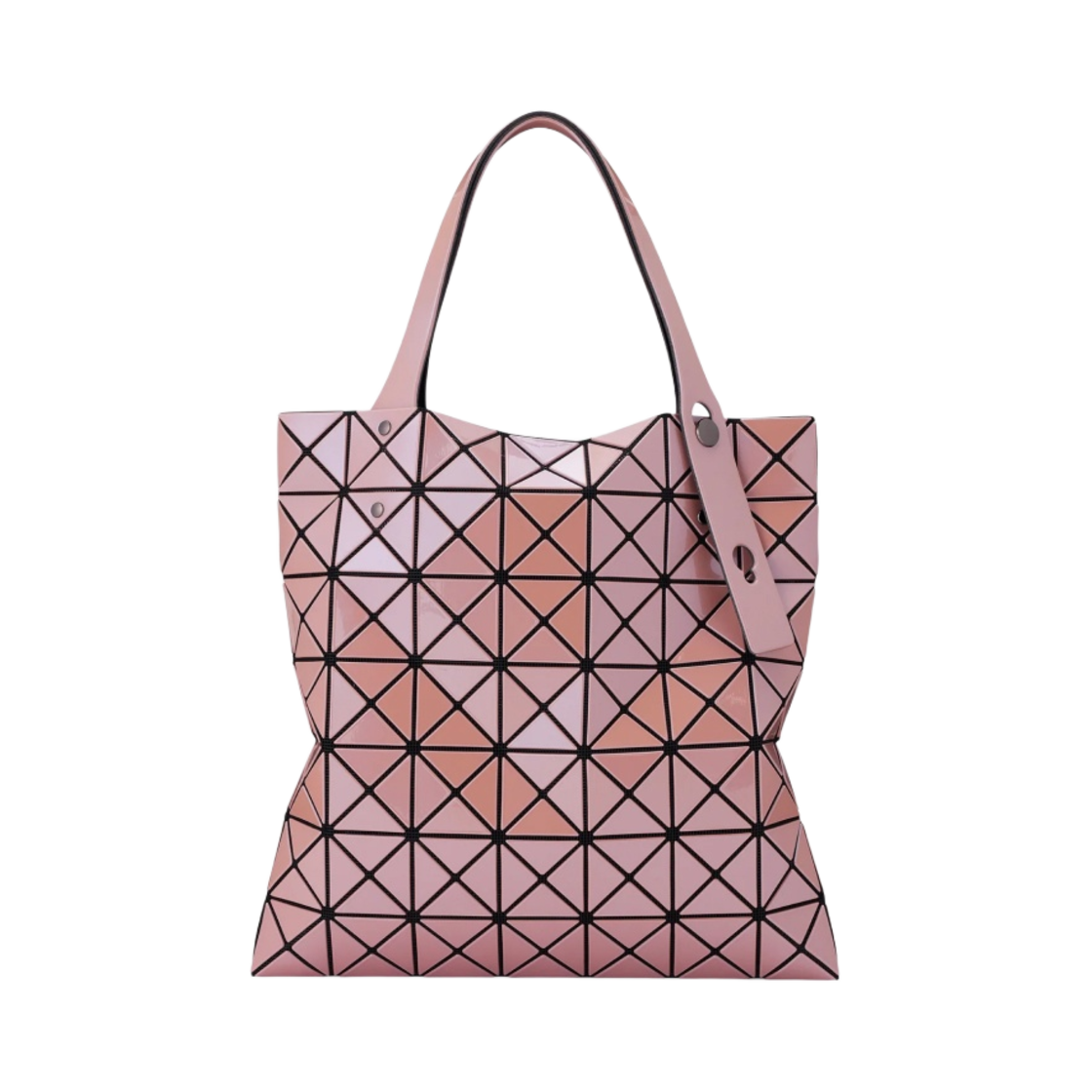 AG517-20 Bao Bao Issey Miyake Prism Metallic Tote Bag Pink Beige
