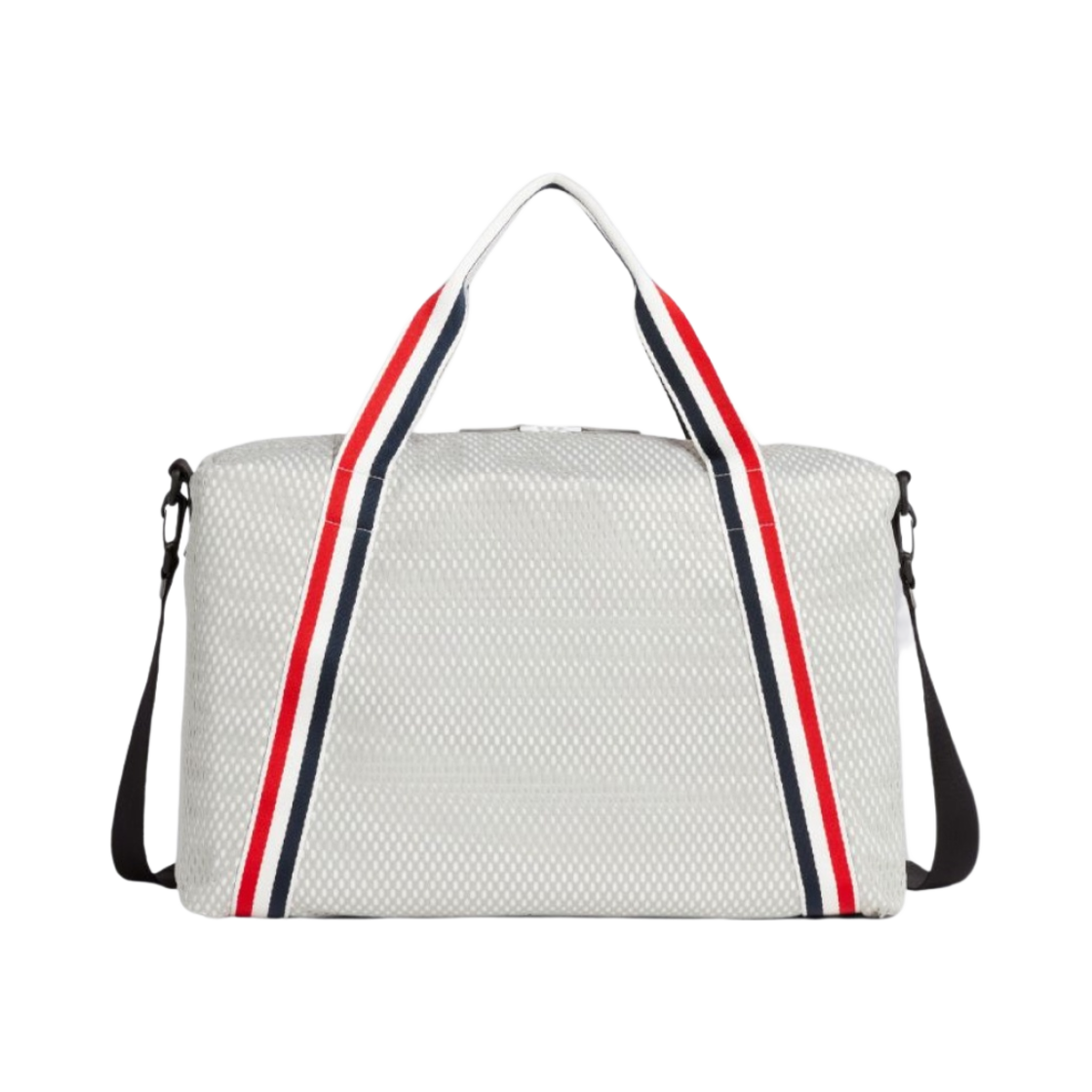 톰브라운 헤비 애슬레틱 메쉬 스트라이프 웨빙 스트랩 짐백 미디움 그레이(Thom Browne Heavy Athletic Mesh Stripe Webbing Strap Gym Bag Medium Grey) - 3