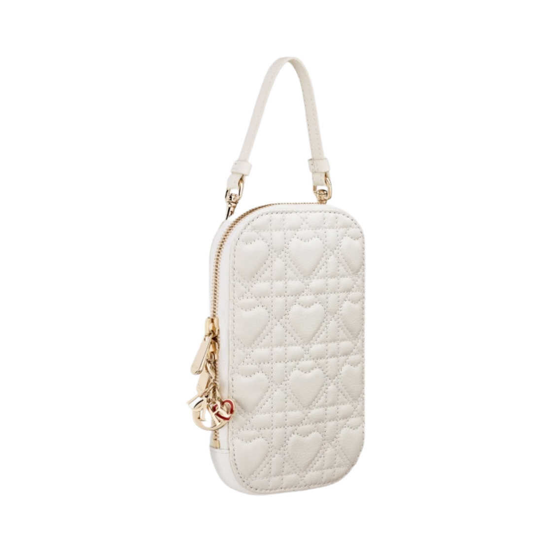 디올 아무르 레이디 휴대폰 홀더 까나쥬 램스킨 라떼(Dior Amour Lady Phone Holder Cannage Lambskin Latte) - 2