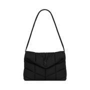 Saint Laurent Puffer Messenger Bag in Econyl Regenerated Nylon Black