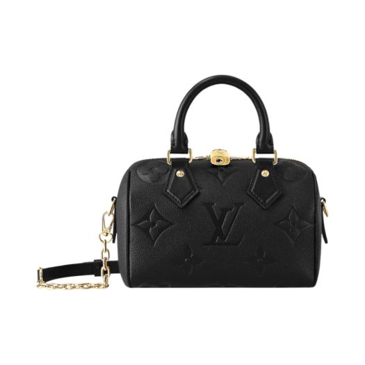 Louis Vuitton Speedy Bandouliere 20 Monogram Empreinte Leather Black
