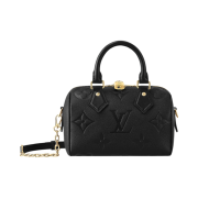 Louis Vuitton Speedy Bandouliere 20 Monogram Empreinte Leather Black