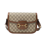 Gucci Horsebit 1955 Shoulder Bag Beige Ebony