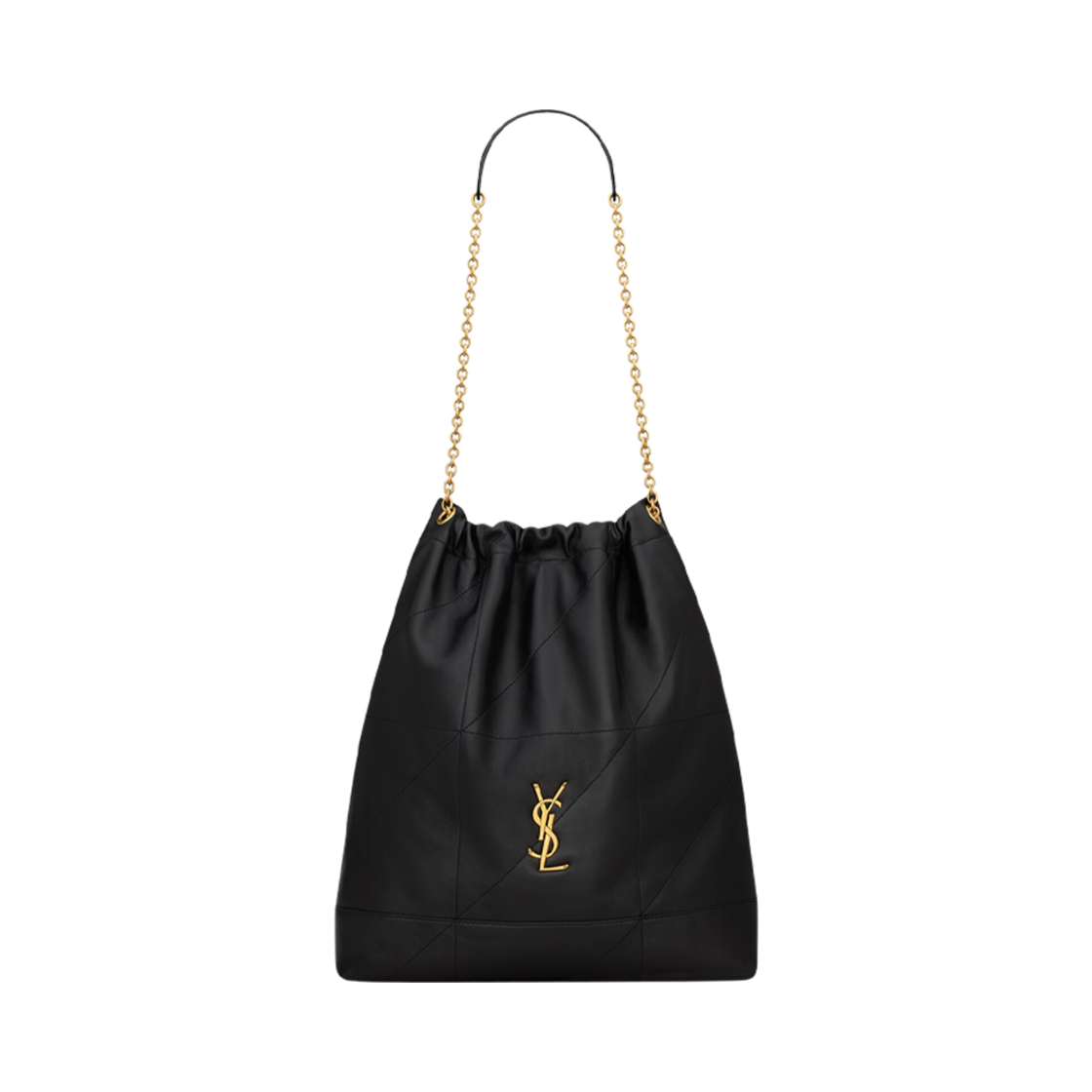 828350-AAB32-1000 Saint Laurent Jamie Large Pochon in Lambskin Black