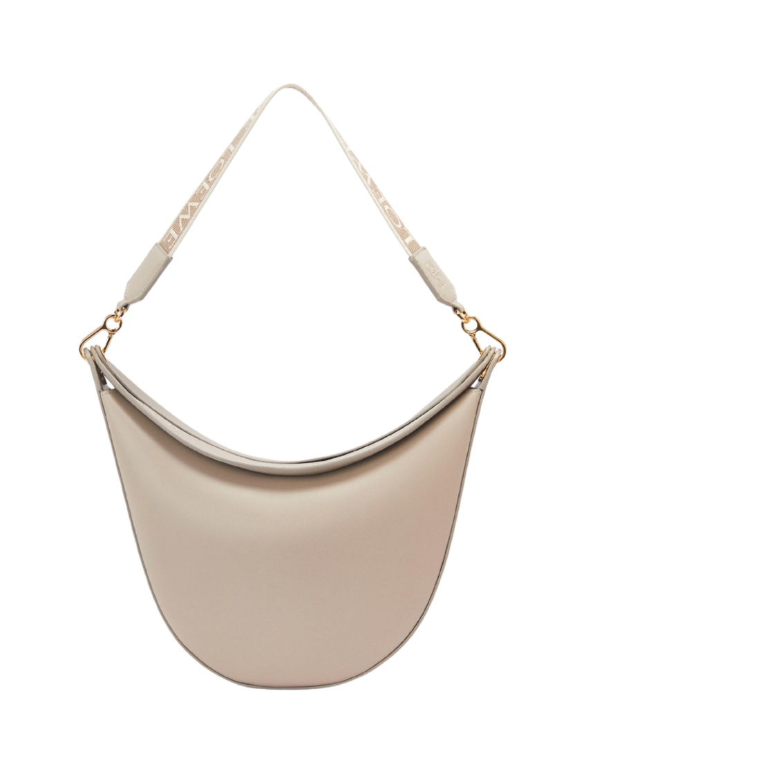 로에베 루나백 사틴 카프스킨 앤 자카드 라이트 오트(Loewe Luna Bag in Satin Calfskin and Jacquard Light Oat) - 4
