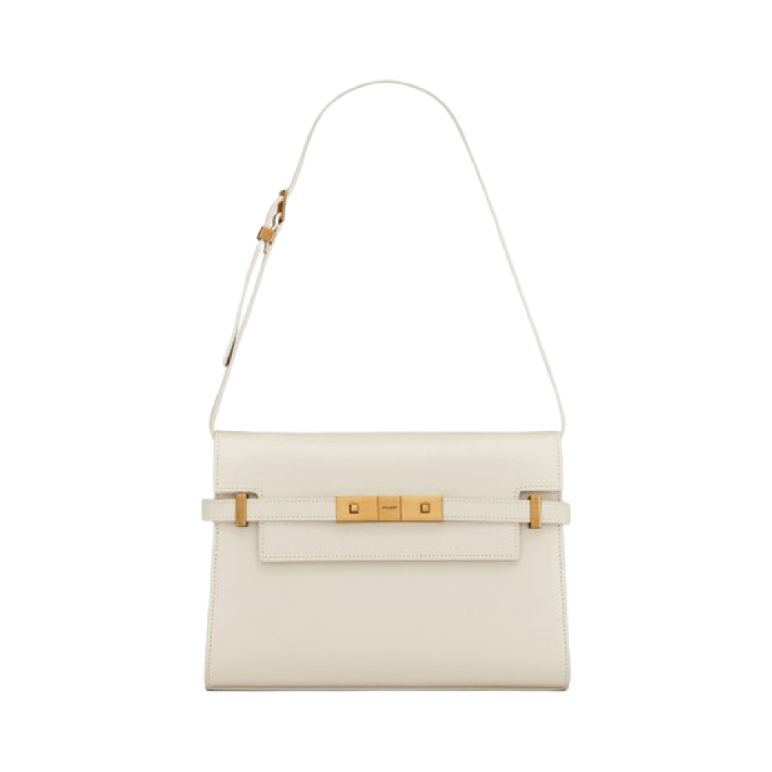 675626-0SX0W-9207 Saint Laurent Manhattan Small Shoulder Bag in Box Saint Laurent Leather Blanc Vintage