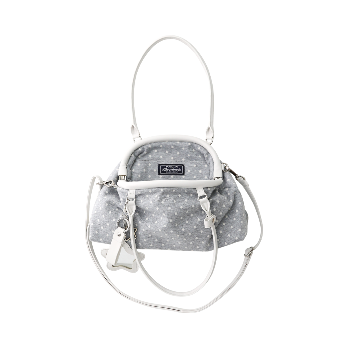 배드블루 도트 코지 덤플링 백 그레이(BadBlue Dot Cozy Dumpling Bag Gray)