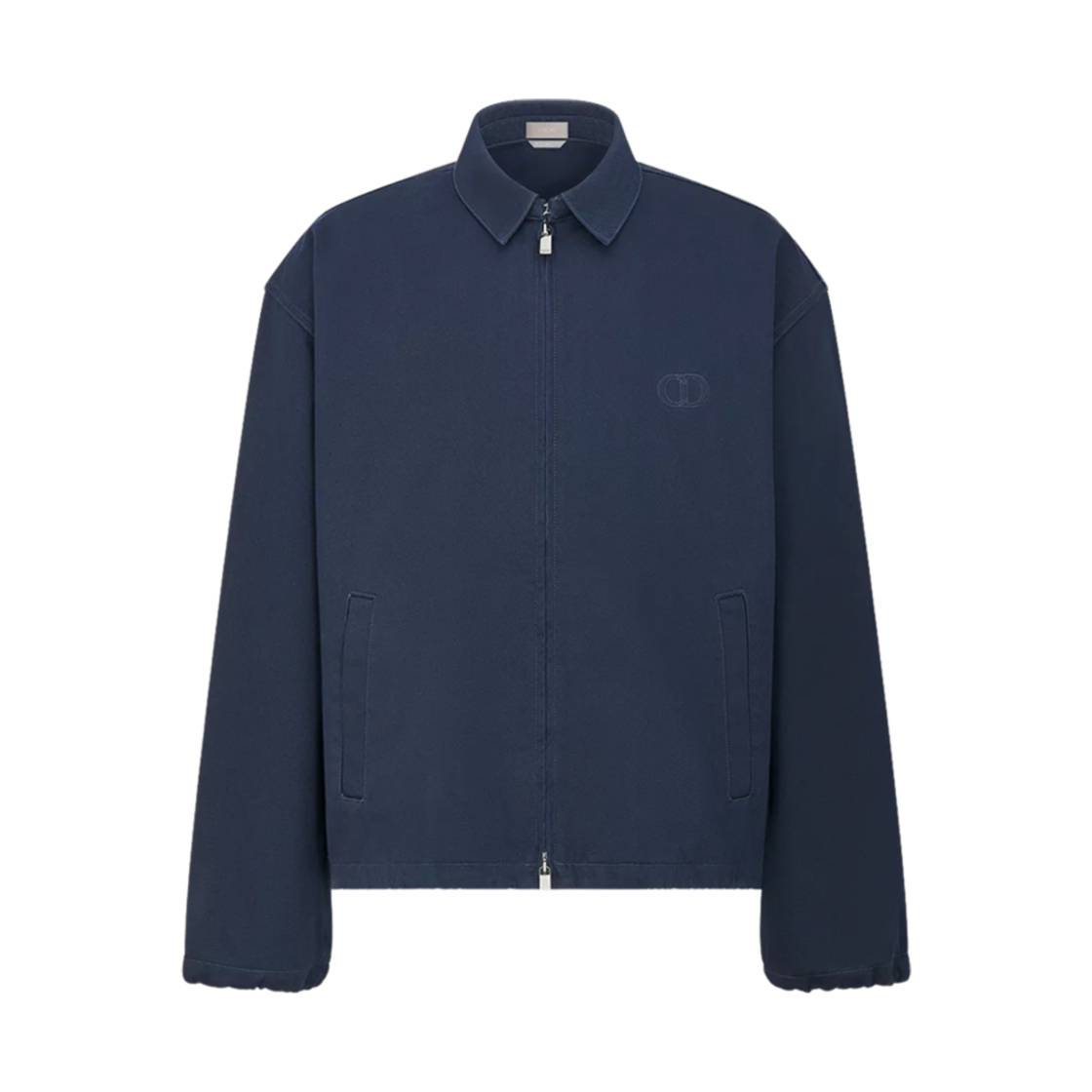디올 CD 아이콘 지퍼 코튼 트윌 자켓 네이비 블루(Dior CD Icon Zipped Cotton Twill Jacket Navy Blue)