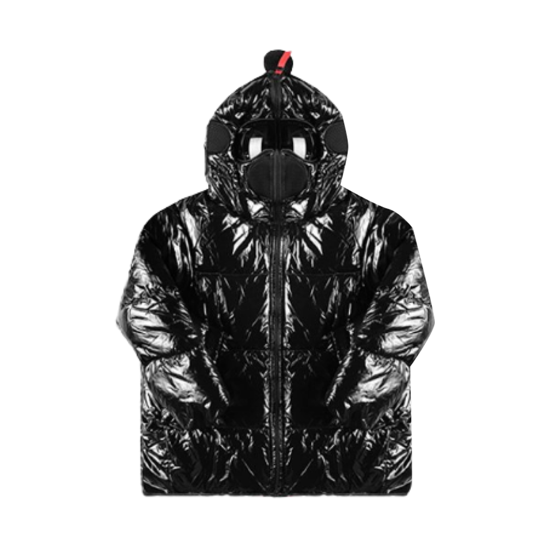 (키즈) AI 라이더스 고글 글로시 다운 자켓 블랙((Kids) AI Riders Goggle Glossy Down Jacket Black)