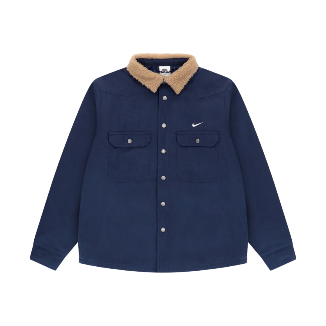 DQ6329-410 Nike SB Skate Padded Flannel Jacket Midnight Navy - Asia
