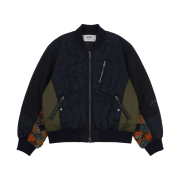 Andersson Bell x Asics Contrast Quilting Bomber Jacket Navy