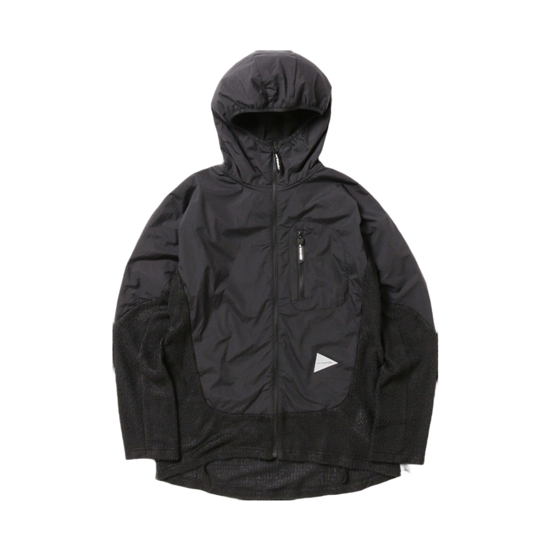 W31D6FH001_BK and wander Alpha Direct F/Z Hoodie