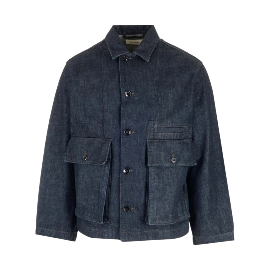 OW306-LD068-760 Lemaire Boxy Jacket Denim Indigo
