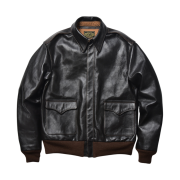 The Real McCoy's Type A-2 Leather Jacket Seal Brown